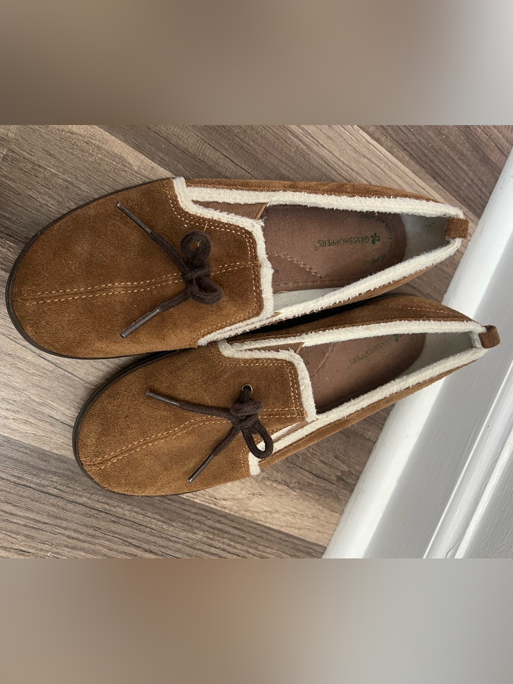 Grasshoppers Women’s Brown Moccasin Comfort Cushion Slip On Size 7.5 M